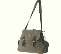 Shoulder Bag Pockets Hemp HF0032 Kaki