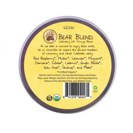Bear Blend Vizion Herbal Tobacco - Click Image to Close