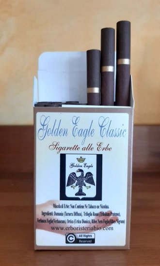 Golden Eagle Brown Sigarette alle Erbe - Clicca l'immagine per chiudere