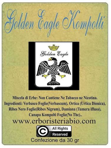 Golden Eagle Kompolti Hemp Tabacco alle Erbe - Clicca l'immagine per chiudere