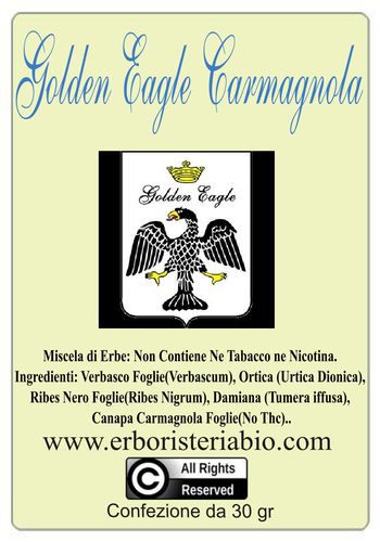 Golden Eagle Carmagnola Hemp Tabacco alle Erbe - Clicca l'immagine per chiudere